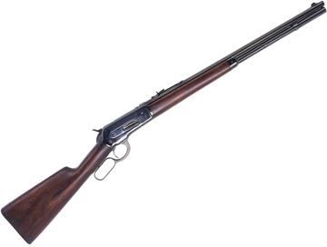 Picture of Used Winchester Model 1886 Lever-Action 45-70 Gov't, 22" Barrel, 1903 Mfg., Re-Blued, Dent In Mag Tube, Otherwise Good Condition