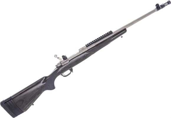 Picture of Used Ruger M77 Gunsite Scout LH Bolt-Action 308 Win, 18.5" Barrel, Stainless, Laminate Stock, Aperture Sights, Scout Rail, Left Handed, No Mag, Very Good Condition