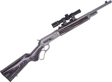 Picture of Used Chiappa 1886 Wildlands TD Lever-Action 45-70 Gov't, 18.5" Half-Octagon Barrel, With Burris 2.75x20mm Scout Scope, Takedown, Grey Cerakote Finish, Laminate Stock, Original Boxes, Very Good Condition