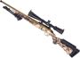 Picture of Used Ruger American Rimfire Bolt Action 22 LR, 18" Threaded Barrel, With Vortex Diamondback Tactical 4-12x40mm Scope, Burnt Bronze Cerakote Finish, GO Wild Camo Synthetic Stock, Bipod, 3 Mags, Very Good Condition