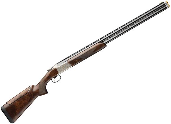 Picture of Browning Citori 825 Golden Clays Sporting Over/Under Shotgun - 12Ga, 3", 32", Vented Rib, Polished Blued, Engraved Low-Profile Steel Receiver, Gloss Oil Grade V/VI Black Walnut Stock With Adjustable Comb, HiViz Pro Comp Front Sight, Invector-DS Extended (