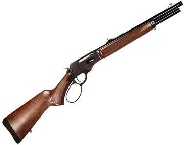 Picture of Rossi R95 Trapper Lever Action Rifle - 45-70 GOVT, 16.5", 5/8-24" Threaded, Black Oxide, Wood Stock, Adjustable Buckhorn Sights, 5rds