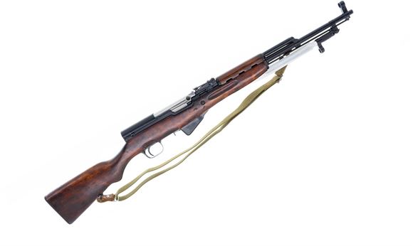 Picture of Used Russian SKS Semi-Auto Rifle - 7.62x39mm, 20", Blued, Hardwood Wood Stock, SKS Sling, 5rds, Good Condition