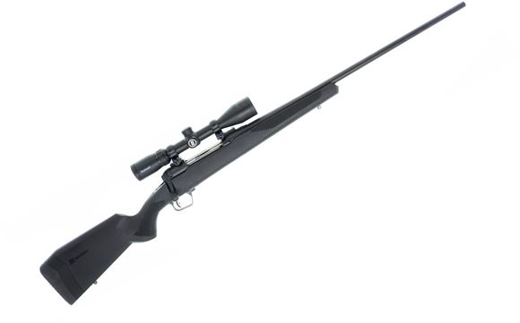 Picture of Used Savage Arms 110 Bolt Action Rifle - 7mm Rem Mag, 24", Blued, Black Synthetic Stock, Bushnell Engage 3-9x40 w/ Weaver Rings & Bases, 1 Mag, Excellent Condition
