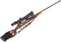 Picture of Used Winchester Model 70 Bolt Action Rifle - 300 Win Mag, 26'' Barrel w/ Muzzle Brake, Wood Stock w/ Shell Holder, Aftermarket Recoil Pad, Burris Eliminator 3 4-16x50 Scope, Sling, Good Condition