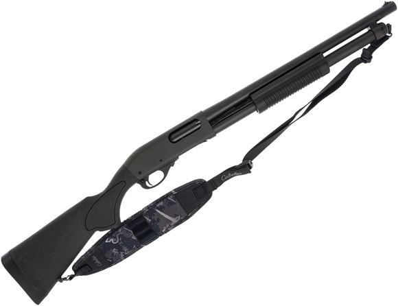 Picture of Used Remington 870 Express Tactical Pump-Action 12ga, 3" Chamber, 18.5" Barrel, 7rds, Extra Recoil Pad, Sling, Hard Case, Excellent Condition