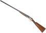 Picture of Used AYA Model No.2 Sidelock SxS Shotgun, 12-Gauge, 2 3/4", 28" Barrels (IC/Mod Choke), Floral Engraving, Colour Case Hardened, English Stock, Double Trigger, Chip On Right Side Of Forearm, Otherwise Good Condition