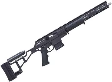 Picture of SCSA Taipan X, Straight Pull Pump Action Rifle - 223 Wylde, 16.5", Stainless Steel Threaded 1/2-28 Barrel, Black Cerakote Aluminum Chassis And M-LOK Handguard, Full Length Top Rail, 5rds.
