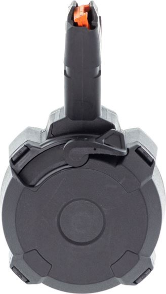 Picture of Used Magpul PMAG D-50 Glock Magazine - 9x19mm, 10/50rds, Black, Very Good Condition