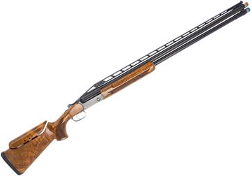 Picture of Used Blaser F3 Super Trap Over-Under Shotgun - 12Ga, 3", 32",l w/Balancer, High Vented Rib, Blued, Black Receiver w/Gold-Colored F3 Logo, Grade 5 Walnut Stock w/Semi-Beavertail Forearm, Adjustable Comb With Stock Balancer, HIVIZ Front Bead, Spectrum Exten