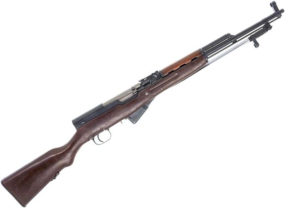 Picture of Used Norinco SKS Semi-Auto 7.62x39mm, 20'' Barrel, Brown Synthetic "Jungle" Stock, Spike Bayonet, Original Box, Good Condition
