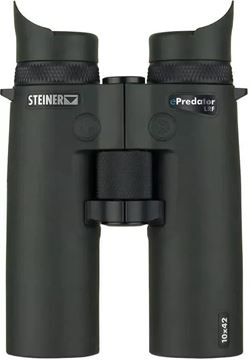 Picture of Steiner Hunting Binoculars, ePredator LRF Series - 10x42mm, Laser Rangefinder, 15-3000 Meters, CAT Color Adjustable Transmission Coatings, Black