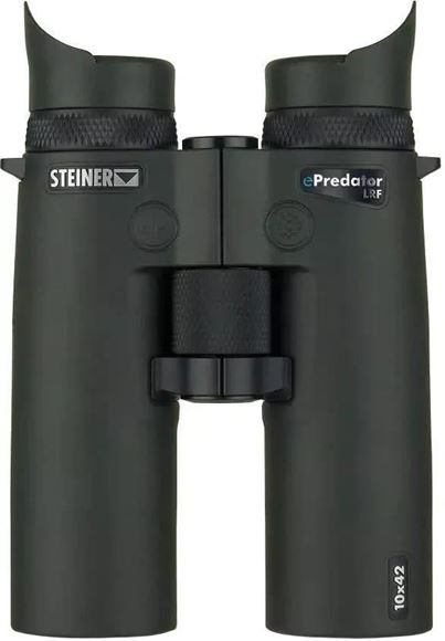 Picture of Steiner Hunting Binoculars, ePredator LRF Series - 10x42mm, Laser Rangefinder, 15-3000 Meters, CAT Color Adjustable Transmission Coatings, Black