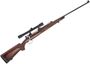 Picture of Used Mauser 98 Bolt-Action Rifle - 7X57 Mauser, 1935 Brazillian, 24.5", Blued, Custom Bedded Wood Stock w/ Crack Near Grip, Timney Trigger, #'s Matching, Missing Rear Sight, Lisenfeld 4x32 Scope, Good Condition