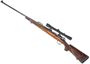 Picture of Used Mauser 98 Bolt-Action Rifle - 7X57 Mauser, 1935 Brazillian, 24.5", Blued, Custom Bedded Wood Stock w/ Crack Near Grip, Timney Trigger, #'s Matching, Missing Rear Sight, Lisenfeld 4x32 Scope, Good Condition