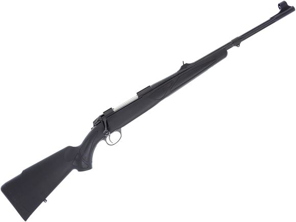 Picture of Used Sako Black Bear, 9.3x62mm, 20'' Fluted Barrel w/Sights, Black Synthetic Stock, 1 Magazine, Excellent Condition