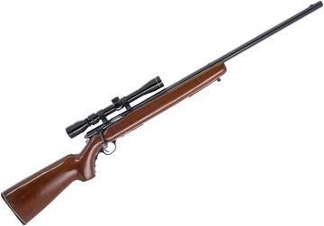 Picture of Used Mossberg 144LSB Bolt-Action 22 LR, 27" Heavy Barrel, With Tasco 3-9x32mm Scope, 2 Mags, Good Condition