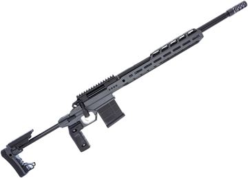 Picture of Aero Precision Solus Bolt-Action Rifle - 308 Win, 20", Fluted Light Sendero Contour Barrel, Black Elite Cerakote, JTAC Industries Screech Owl Chassis, Timney Trigger, Spearhead Machine 4 Port Brake, MDT Vertical Grip, 10rds