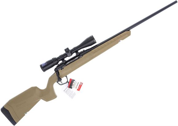 Picture of Used Savage Arms Axis II XP - 308 Win, 22", FDE Synthetic, Bushnell Banner 4-9X40, Adjustable Accutrigger, 4rds, Salesman Sample, New In Box Condition