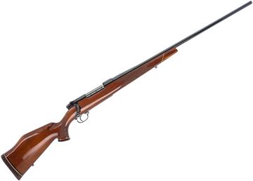 Picture of Used Weatherby Mark V Bolt-Action 300 WBY Mag, 26" Barrel, Made in Germany, Deluxe Walnut Monte Carlo Stock, Gloss Blued, Excellent Condition