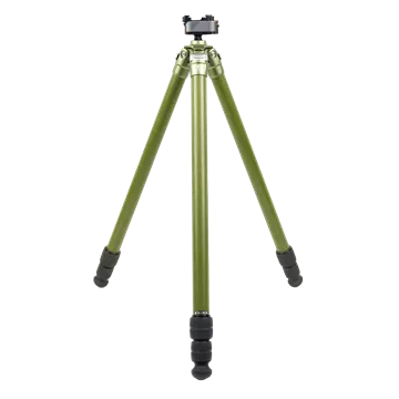 Picture of Leofoto SA-323CL+MA-30L Carbon Fiber Tripod - Rapid Lock Ball Head With Double Clamp Fits ARCA & Picatinny, 183mm-1603mm Adjustable Height, 20kg Capacity, Olive Green