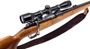 Picture of Used Parker Hale Safari Bolt-Action Rifle - 308 Win, 22" Barrel W/Sights (Rear Sight Removed), Wood Stock (Refinished w/Pachmyer Recoil Pad), Bushnell Fixed 4x Power Scope, Leather Sling, Worn Bluing, Fair Condition
