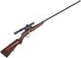 Picture of Used Simpson Suhl Single Shot Bolt-Action Rifle - 22 Hornet, 24" Barrel W/Sights, Checkere Wood Stock, Takedown, Side Mount Quick Detachable 2.5x Scope, Good Condition