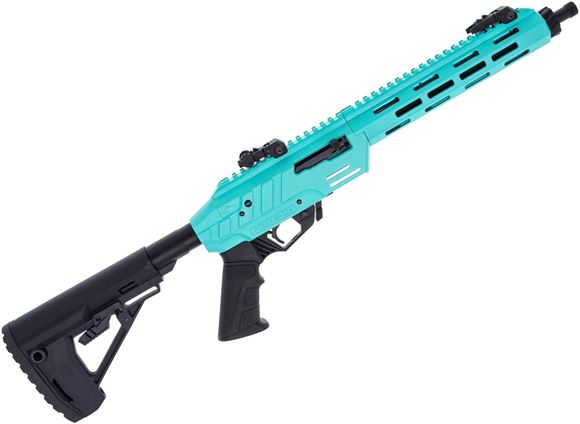 Picture of Adler RF224 Tactical Semi-Auto Rifle - 22LR, 11.7", Threaded 1/2x28 TPI, Blue Aluminum Receiver w/ Picatinny Top Rail, M-Lok Handguard, AR Mil-Spec Buffer Tube With Collapsing Stock, AR Pistol, Grip, Flip-Up Sights, 2 Ruger 10/22 x10rds Mags, 597 Magazine