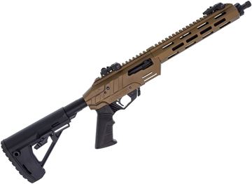 Picture of Adler RF224 Tactical Semi-Auto Rifle - 22LR, 11.7", Threaded 1/2x28 TPI, Bronze Aluminum Receiver w/ Picatinny Top Rail, M-Lok Handguard, AR Mil-Spec Buffer Tube With Collapsing Stock, AR Pistol, Grip, Flip-Up Sights, 2 Ruger 10/22 x10rds Mags, 597 Magazi