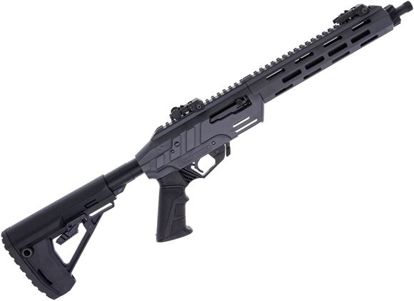 Picture of Adler RF224 Tactical Semi-Auto Rifle - 22LR, 11.7", Threaded 1/2x28 TPI, Gray Aluminum Receiver w/ Picatinny Top Rail, M-Lok Handguard, AR Mil-Spec Buffer Tube With Collapsing Stock, AR Pistol, Grip, Flip-Up Sights, 2 Ruger 10/22 x10rds Mags, 597 Magazine