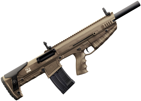 Picture of Charles Daly N4SG3 Bullpup Semi-Auto Shotgun - 12ga, 3", 18.6" Chrome Lined, Bronze Synthetic Stock, Ambidextrous Charging Handle, Fire Selector, 1x5rds, Flip-up Sights,  Choke Flush (IC,M,F)