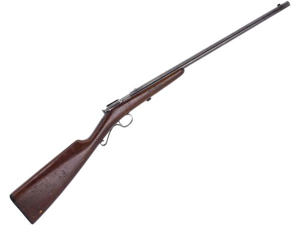 Picture of Used Winchester 1902 Single Shot Bolt Action Rifle - 22 Long & Short, 18", Blued, Rifle Sights, Wood Stock, Fair Condition