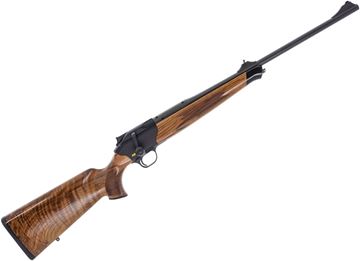 Picture of Used Blaser R8 Jaeger Straight Pull Bolt-Action Rifle Set - 9.3x62mm, 22.8" (580mm), And 30-06 Sprg 22'' w/Sights, Black Receiver, Grade 4 Walnut  Stock With Bavarian Cheek Piece & Double Rabbet, Illumination Control, 2x30mm Saddle Mounts, 1 Picatinny Mou
