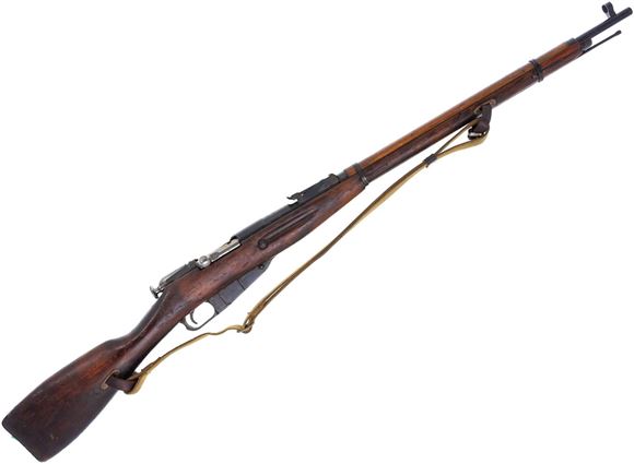 Picture of Used Mosin Nagant M91/30 Bolt-Action 7.62x54R, 29" Barrel, Full Military Wood Stock, Round Receiver, 1938 Tula Mfg., Canvas Sling, Fair Condition