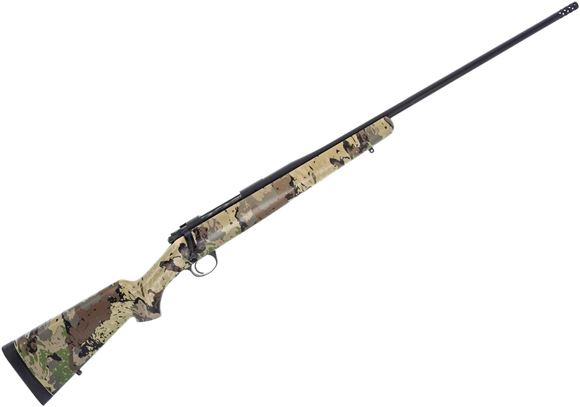 Picture of Used Kimber Model 84L Mountain Ascent Bolt-Action 270 Win, 24" Fluted Barrel w/Muzzle Brake, Pnuma Caza Camo Reinforced Composite Stock, Blind Mag, Very Good Condition