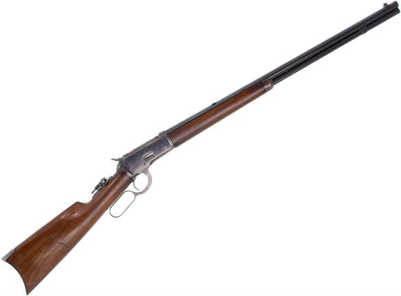 Picture of Used Winchester 1892 Lever-Action Rifle - 32 WCF, 24" Barrel, Folding Tang Sight, Crescent Butt Plate, 1900 Mfg, Walnut Stock, Good Condition