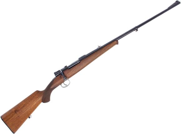 Picture of Used Husqvarna Model 46 (M96 Mauser) Bolt-Action 9.3x57mm, 24" Barrel w/Sights, Walnut Stock, Barrel Band Swivel, Good Condition