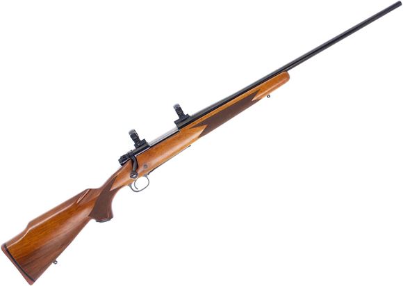 Picture of Used Winchester Model 70 XTR Sporter Bolt-Action Rifle - 300 Wby, 24" Barrel, Gloss Blued, Walnut Stock, 1" Scope Rings, With Extra Synthetic Stock, Very Good Condition