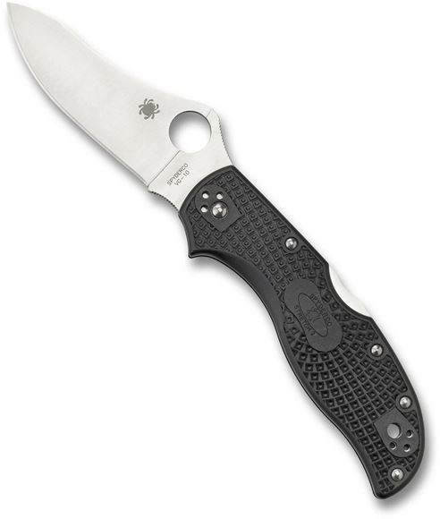 Picture of Spyderco Knives - Stretch 2 Lightweight - 3.43" VG-10 Folding Blade, Black FRN Handle, Plain Edge, Full-Flat Grind, Origin Japan.