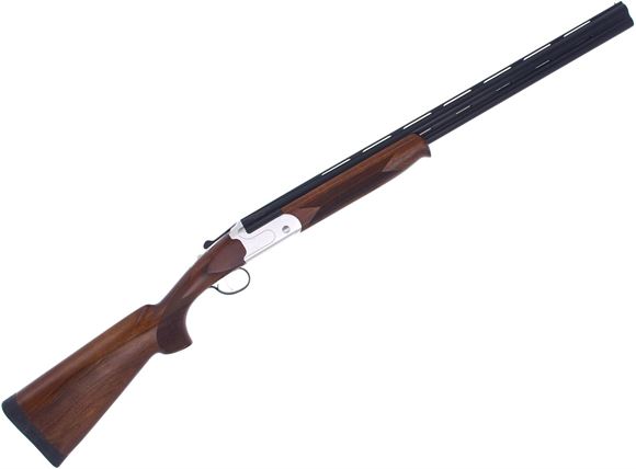 Picture of Used Stevens Model 555 Over-Under Shotgun -  20ga, 3" Chamber, 26" Barrel, 6 Chokes, Walnut Stock, Good Condition