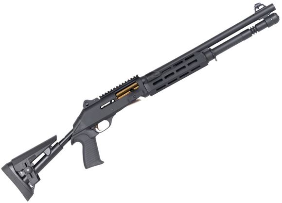 Picture of EGE Panzer Arms M4 Speed Pro Semi-Auto Shotgun - 12Ga, 3", 18.8", Ported Barrel, Black Receiver And Barrel, Black M-LOK Handguard, Copper Titanium Bolt & Trigger Group, Oversized Bolt Release And Charging Handle, Black Telescopic Stock, Blade Front Sight
