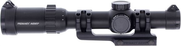 Picture of Used Primary Arms SLx Riflescope - 1-6x24mm, 30mm Tube, Illuminated ACSS Raptor 7.62 Reticle, First Focal Plane, 1/4 MOA Adjustments, With Primary Arms Cantilever Mount, Very Good Condition
