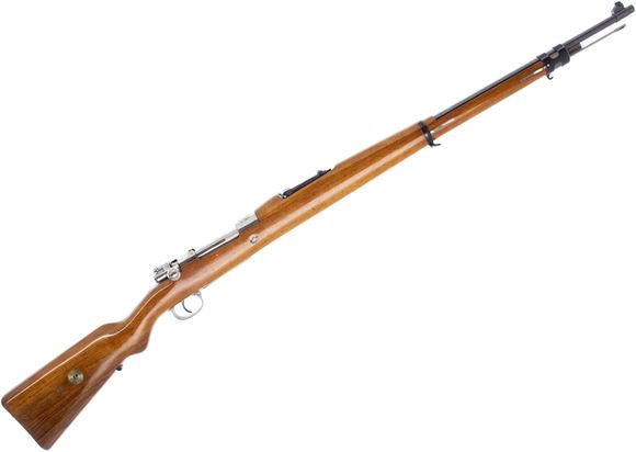 Picture of Used DWM Brazilian Mauser Model 1908 Bolt-Action 7x57mm, 29" Barrel, Full Military Wood, All Matching, With Bayonet & Muzzle Cap, Very Good Condition