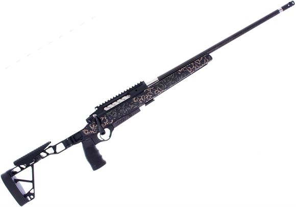 Picture of Seekins Precision Havak Element Hunter M3 Bolt-Action Rifle - 7mm PRC, 22", 5/8x24 Threaded, Carbon Wrapped Stainless Barrel, 1:8" Twist, Quick Change Barrel System, 3-Lug 60 Degree Bolt Throw, Integrated 20 Moa Pic Rail w/Bubble Level, Woodland Shadow, S