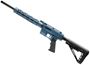 Picture of Derya TM-22 Pro Semi-Auto Rifle - 22LR, 16", Blue Titanium Cerakote Receiver w/ Picatinny Top Rail, 10.5" M-Lok Handguard, Collapsing CTR Style Stock, Threaded 1/2x28 TPI, 2x10rds Mags