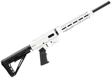 Picture of Derya TM-22 Pro Semi-Auto Rifle - 22LR, 16", White Cerakote Receiver w/ Picatinny Top Rail, 10.5" M-Lok Handguard, Collapsing CTR Style Stock, Threaded 1/2x28 TPI, 2x10rds Mags