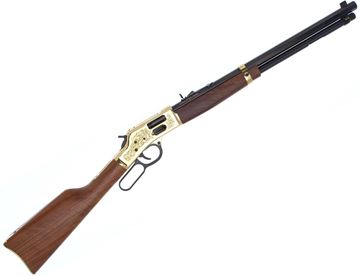 Henry H6 Big Boy Limited Edition Lever-Action Rifle - 357 Win/38 Special, 20", Blued Octagonal Barrel, Deluxe Engraved Solid Brass Receiver, Fancy American Walnut Stock w/Straight Grip, Fully Adjustable Rear Sight With Diamond Insert, Brass Bead Front Sig — Reliable Gun