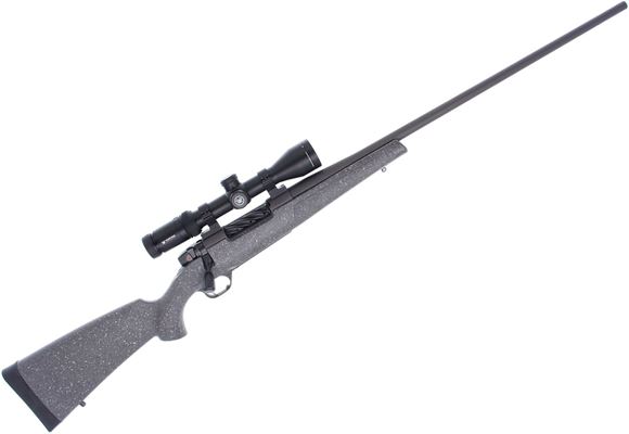 Picture of Used Weatherby Mark V Hunter Bolt-Action Rifle - 300 Win Mag, 26" Barrel, Grey Cerakote, Speckled Grey Synthetic Stock, Vortex Viper 2.5-10x44 BDC Scope on Talley 30mm Rings, Unfired, Very Good Condition