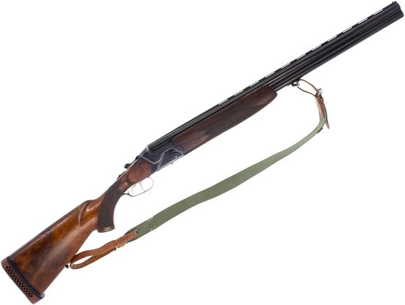 Picture of Used BRNO Over-Under Shotgun - 12ga, 2 3/4" Chamber, 28.25" Barrel, Fixed Chokes, Canvas Sling, Stock Has Hairline Splits at Tang, Unfitted Butt Pad, Poor Condition