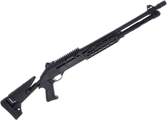 Picture of Used Canuck Elite Operator Semi-Auto Shotgun - 12Ga, 3", 18.5" Barrel, Black, Strike Industries Handguard, Pistol Grip with Collapsing Stock, Ghost Ring Sights, Optic Rail, Breacher Choke, Sling, Good Condition